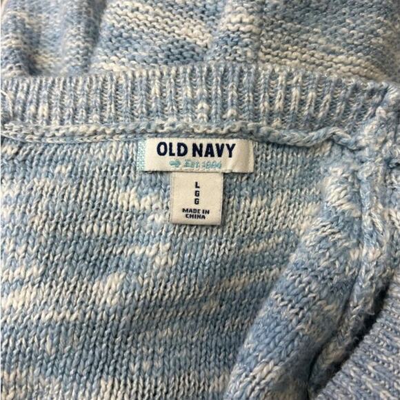 Old Navy Womens Marled Slub Pullover Sweater Ice Cap Size L - Picture 4 of 8